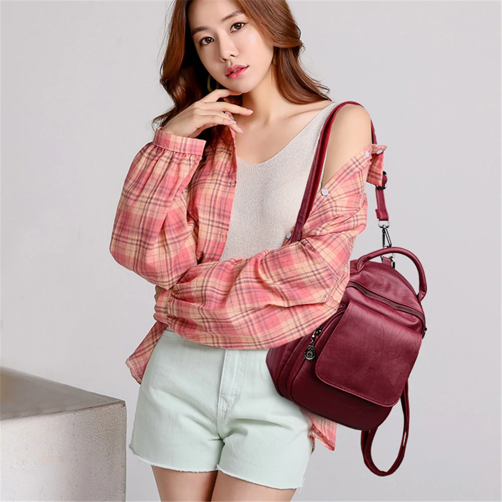 Женский рюкзак из искусственной кожи роскошный женская школьная сумка модный