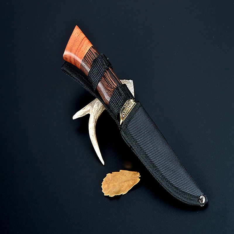 

Outdoor Hunting Straight Knife Tactical Survival Camping Hiking Rescue Self Defense Stainless Steel Fixed Blade EDC Tool Knives