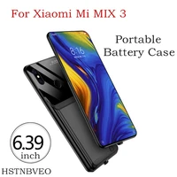 6000mah backup powerbank charging cover for xiaomi mi mix 3 battery case external battery charger case for xiaomi mi mix 3