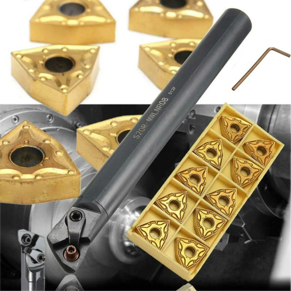 

Cutting Turning tool Equipment 20mm S20R-MWLNR08 WNMG0804 Lathe Wrench