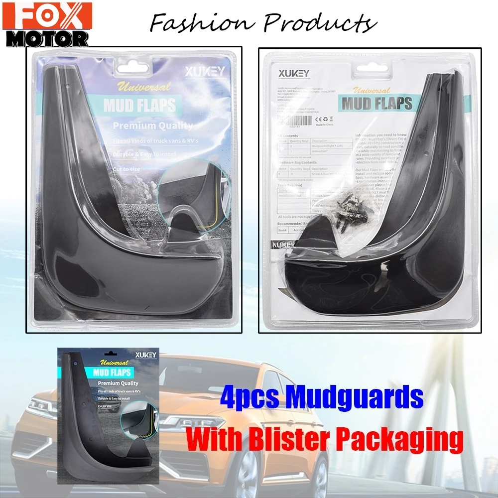 4 шт. Универсальные Брызговики Передние Задние для Peugeot FIAT VW Buick Renault Ford Mazda Vauxhall Opel