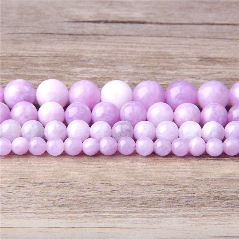 Бусины из натурального камня Kunzite бусины ангелита разделительные 15 дюймов