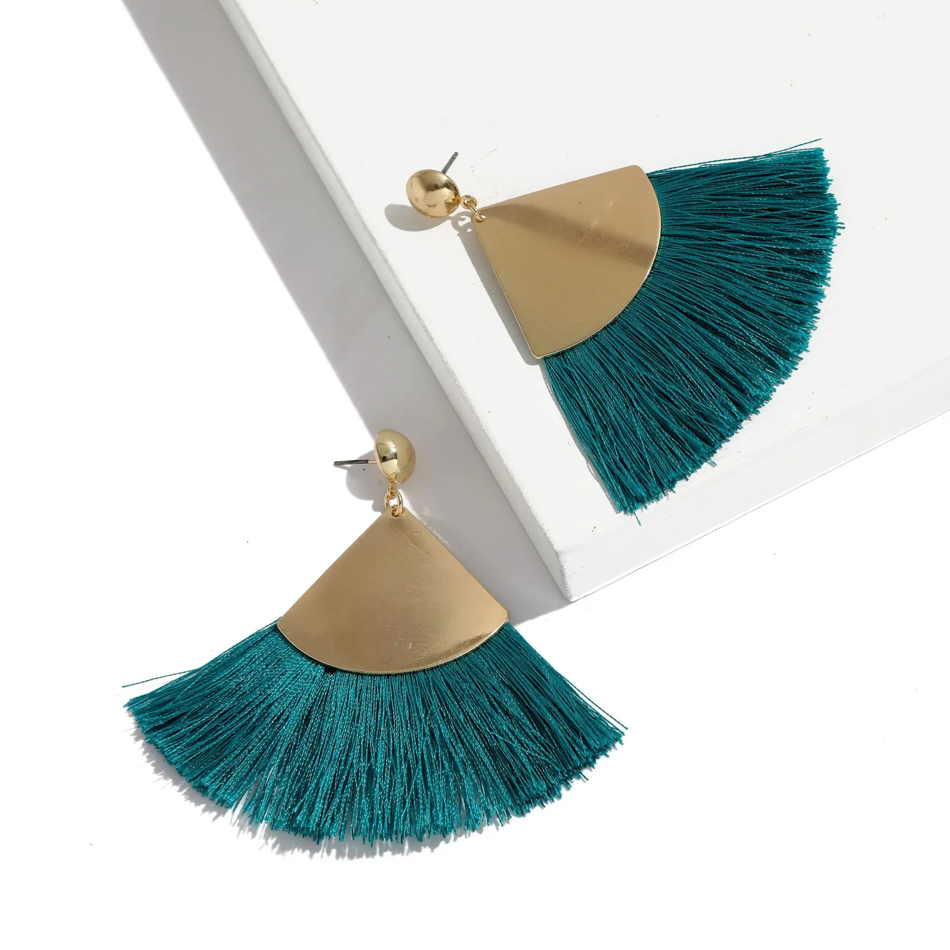 Бесплатная доставка богемные большие висячие серьги с кисточками для женщин