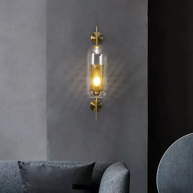 Настенный светильник в скандинавском стиле ретро дизайн для спальни