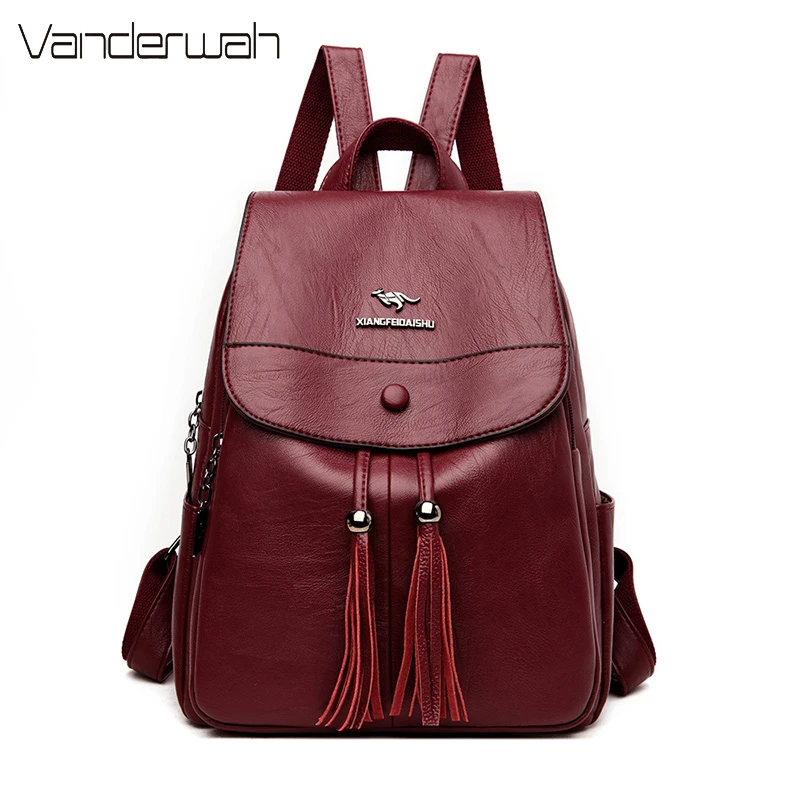 Женские кожаные рюкзаки женская сумка на плечо женский рюкзак для девочек