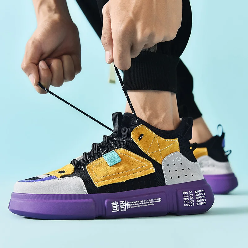 

Кроссовки мужские сетчатые повседневные, модная дышащая обувь, износостойкие, Спортивные Повседневные, Корейская версия