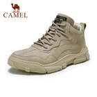 Мужская кожаная обувь CAMEL, осенне-зимняя уличная Удобная рабочая обувь в британском стиле с круглым носком