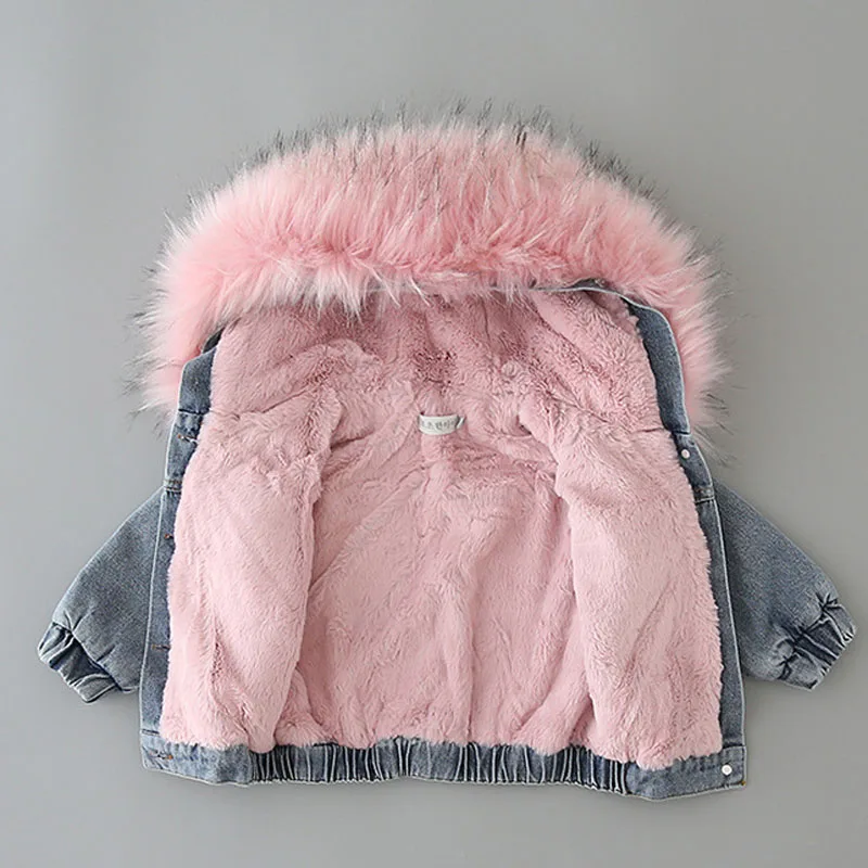 Ковбойская хлопковая куртка для девочек плотное пальто детская джинсовая | Мать
