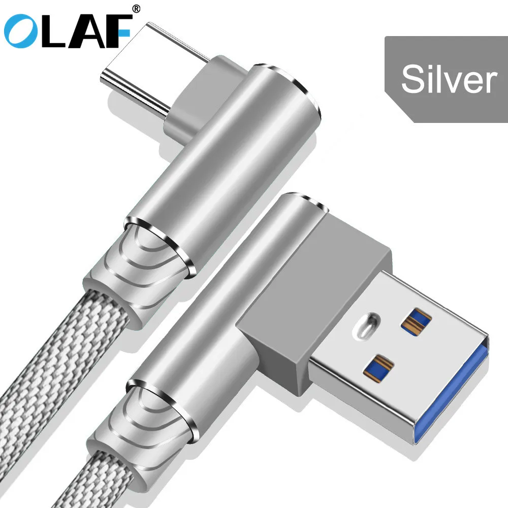 Silver 5А кабель Supercharge usb type C для huawei P20 P30 Pro Quick Charge 4,0 3,0 кабель быстрой зарядки type C для samsung S9 S10 USB C - Цвет: Silver