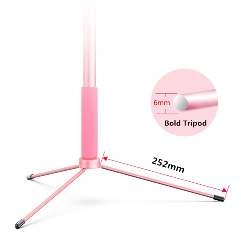 Раздвижной штатив для селфи 1 7 м с двойным кольцесветильник телефона bluetooth