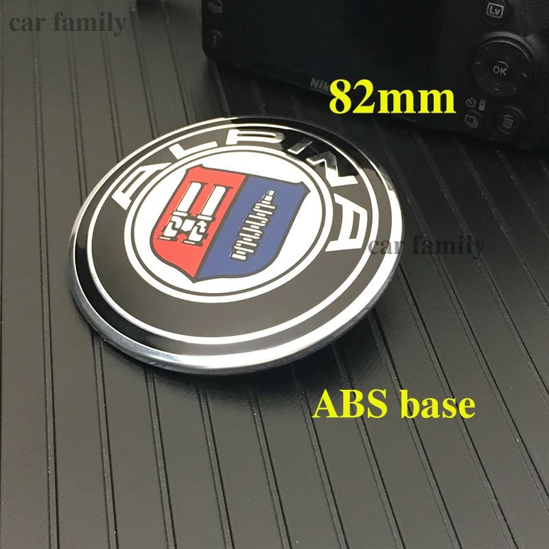 

2pcs 82mm 74mm Car Front Rear Car sticker Auto Emblem Badge Hood Bonnet Boot Trunk Logo Black Base for E60 E90 F10 F30 F15 Logo