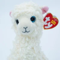 15cm ty big eyes beanie plush white sheep curly stuffed animal goat soft toy christmas birthday gift for boys girls