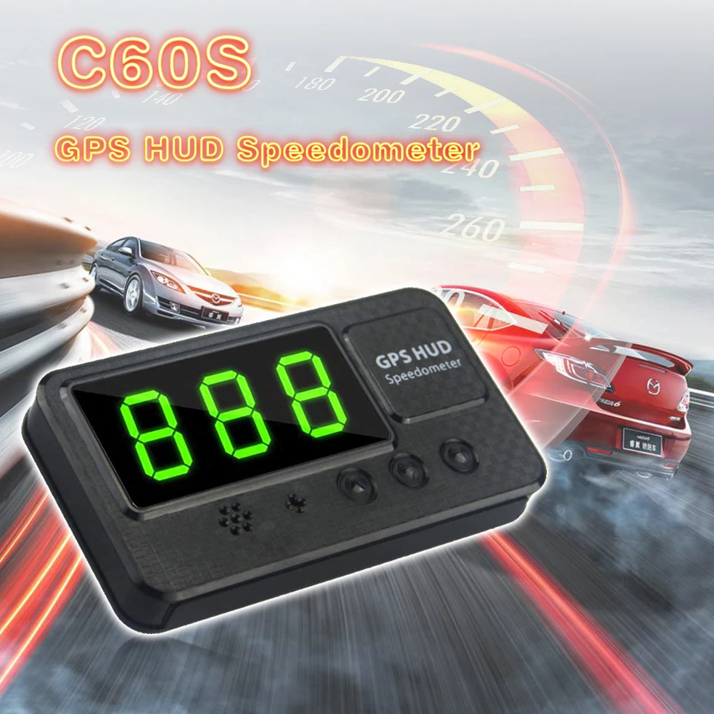 GPS Hud подключи и работай C60s Трекер Автомобильное устройство отслеживания дисплей