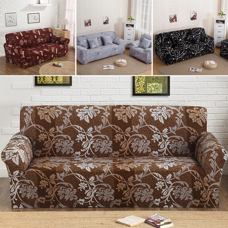 1/2/3/4 Seater Stretch Sofa Covers Couch Cover Elastic Slipcover Protector | Дом и сад