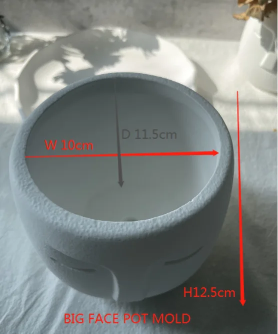 Силиконовая форма в форме лица для цветочного горшка сделай сам скандинавском