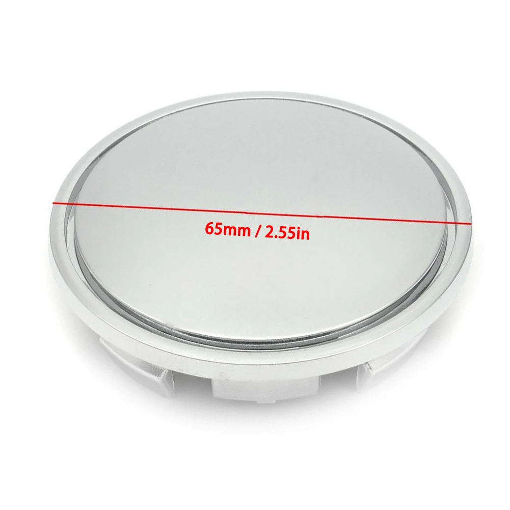 4 шт. 56 мм Серебристый Хром АБС пластик с плоской поверхностью|Колпаки ступицы| |