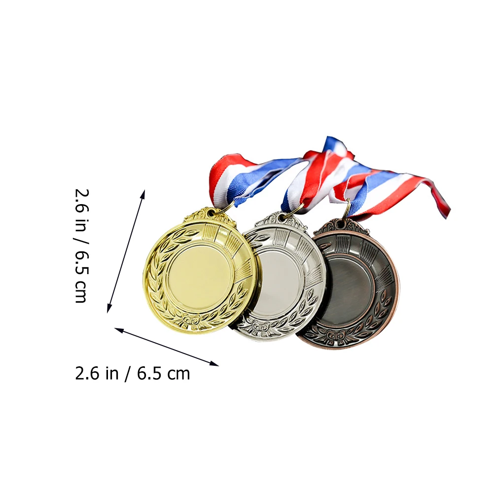 

3Pcs Marathon Sports Metal Medals Metal Award Medals Universal Medals Sports Competition Sports Or Any Competition Medals