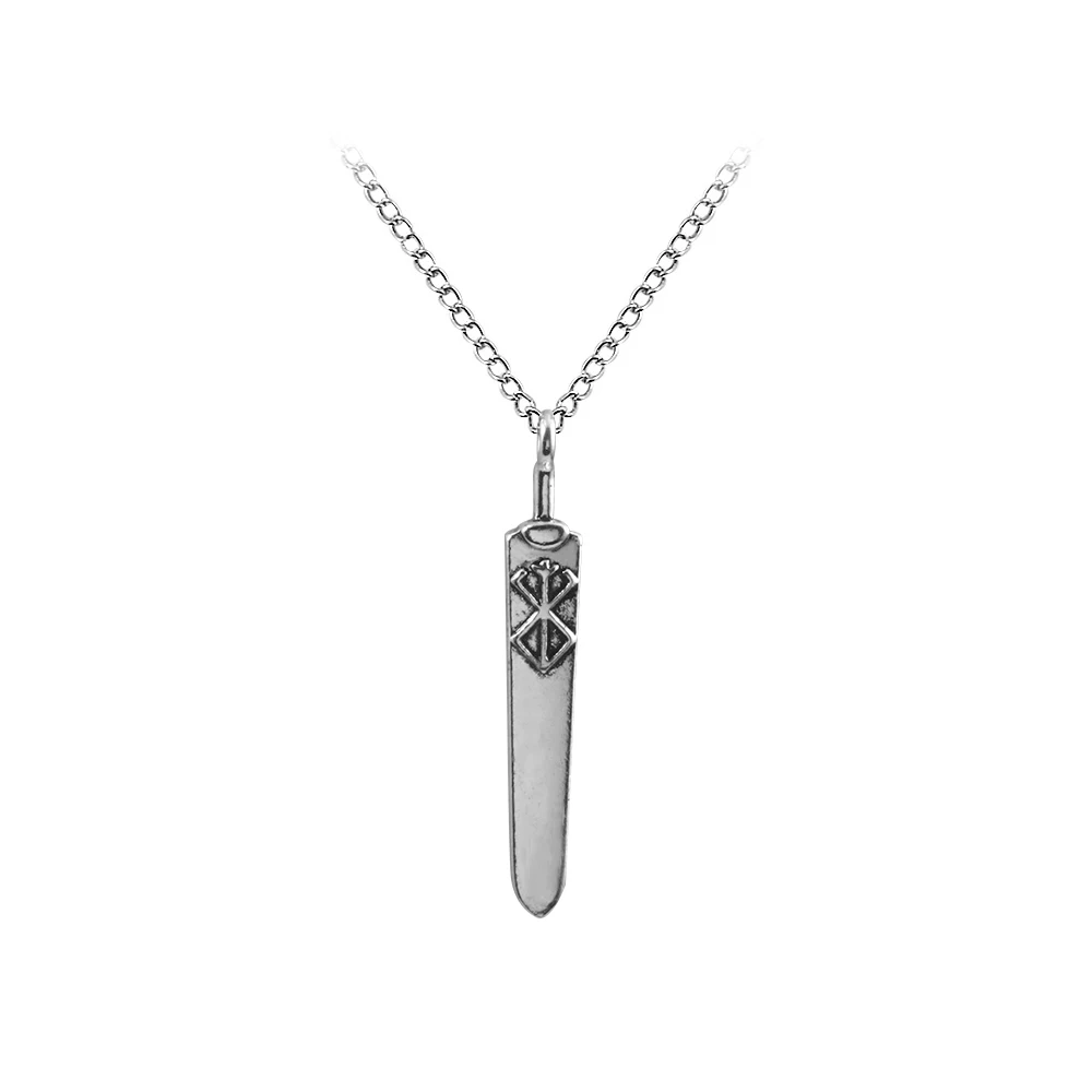 

New Berserk Brand of Sacrifice Guts Necklaces Guts Sword Black Sword Choker for Women Men Sweater Chain Decoration Necklace