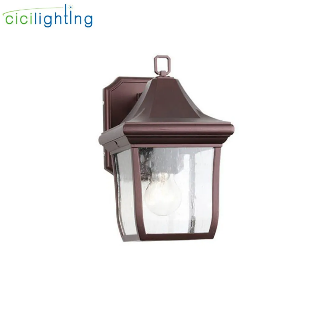 Outdoor Wall Sconce 7W E27 LED Bulb Wall Lamp Bubble Glass Lights Garden Coach Yard Outside Exterior Garage Sconces Porch Light