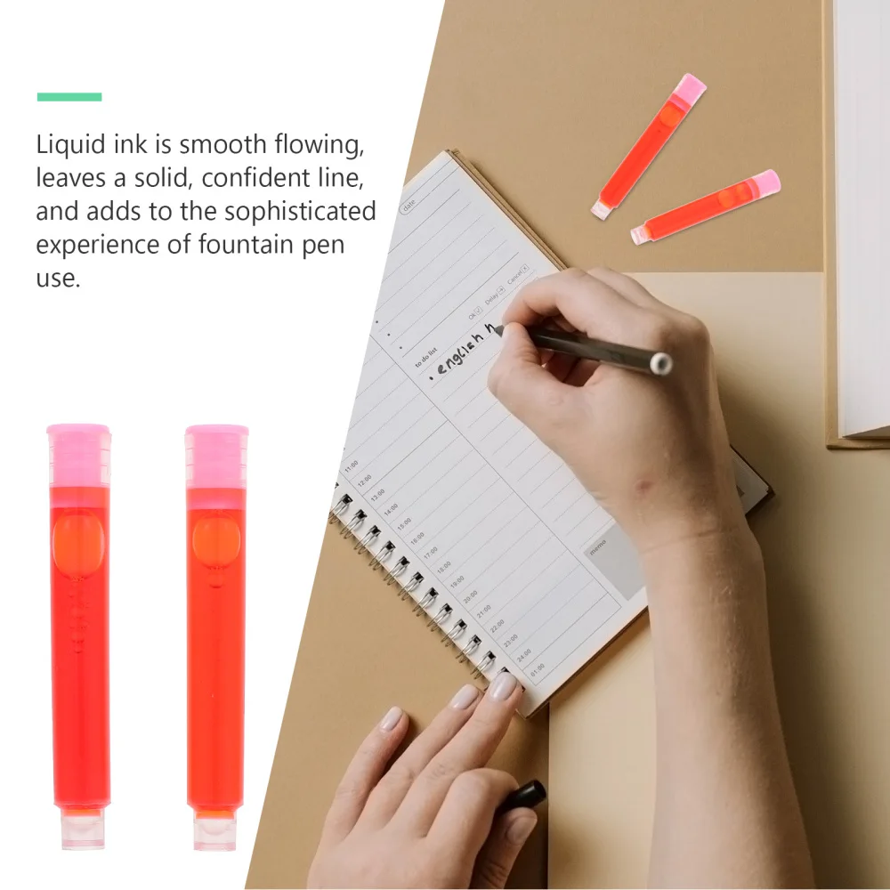 

50pcs Erasable Colourful Ink Sac Fountain Pen Ink Cartridges Refills Ink