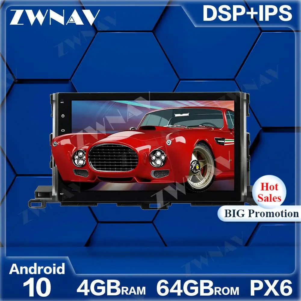 

Автомобильный мультимедийный плеер PX6 4G + 64 ГБ Android 10,0 для Toyota Highlander 2015-2017 Navi Radio navi stereo IPS сенсорный экран