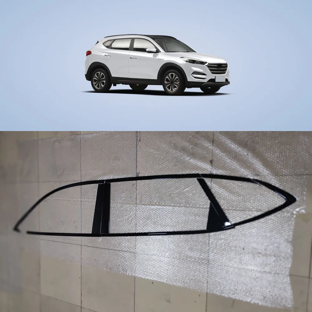 

Car Styling Sticker Garnish Pillar Window Middle Strip Trim Frame Lamp Piano Black Parts For Hyundai Tucson 2015 2016 2017 2018