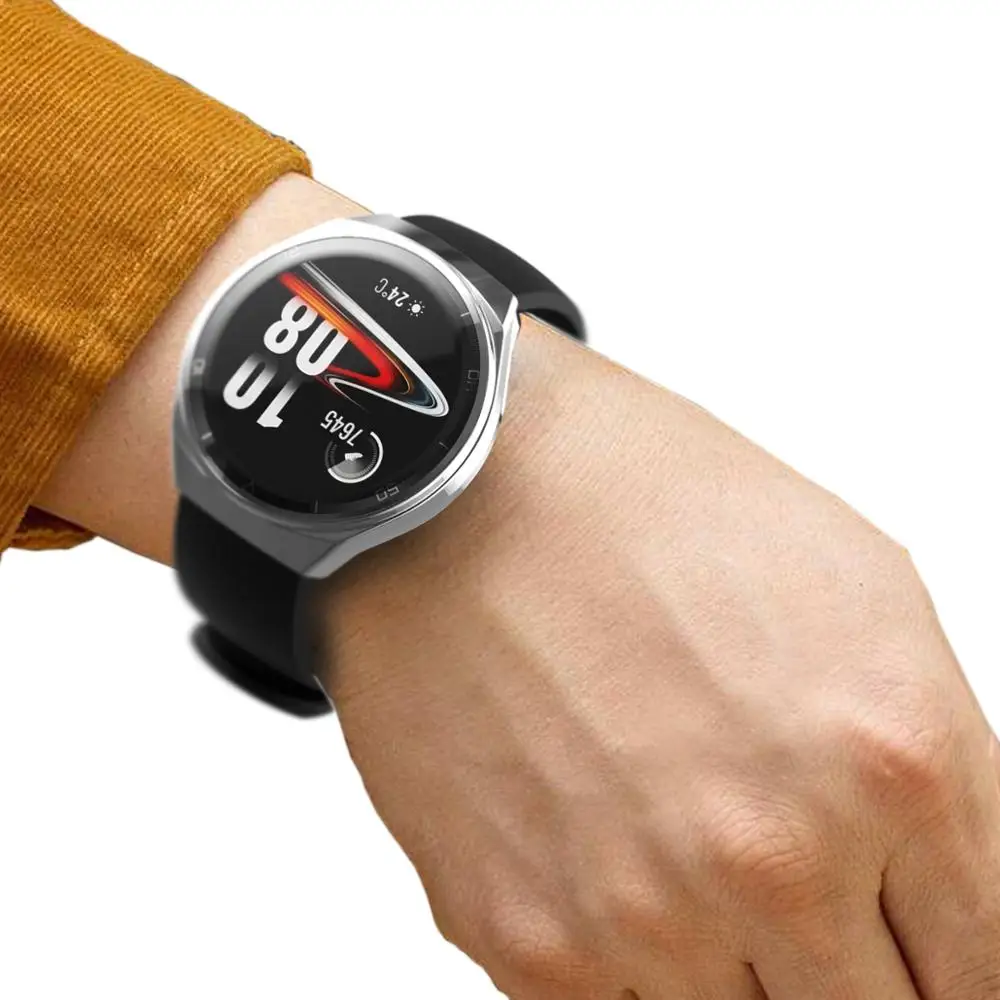 Case for Huawei Watch GT 2e cover soft TPU Full Coverage Frame Smartwatch Accessories Bumper+Screen Protector Huawei Watch GT2E