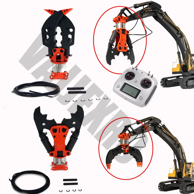 

Metal Hydraulic Claw Hydraulic Pliers for 1/12 Scale Remote Control Hydraulic Excavator JDM106 RC4WD 306L