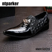 fashion western high increased black mens leather shoes pointed toe business leather dress shoes chaussures hommesbig size 46