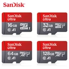 Карта памяти Micro Sd Sandisk, карта Micro Sd Class10 TF card, 16 ГБ, 32 ГБ 64 ГБ 128 ГБ 80 МБс. карта памяти для смартфона и настольного ПК