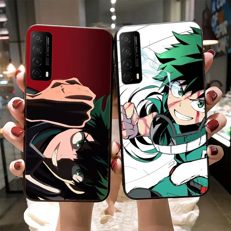 

Anime Hero academy Phone case for Huawei NOVA 8 8se 7 7i 7se 6 pro 5 5i 5t 4 3 2 pro black Silicone luxury case