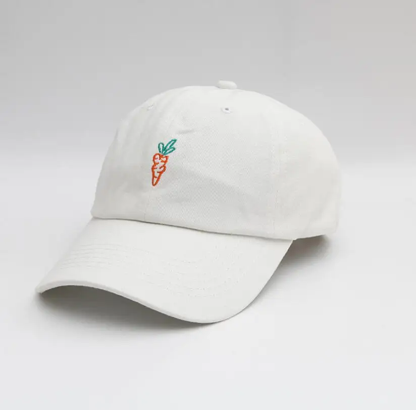 Новинка 2019 года Снэпбэк кепки в виде моркови Корейском стиле с вышивкой овощей
