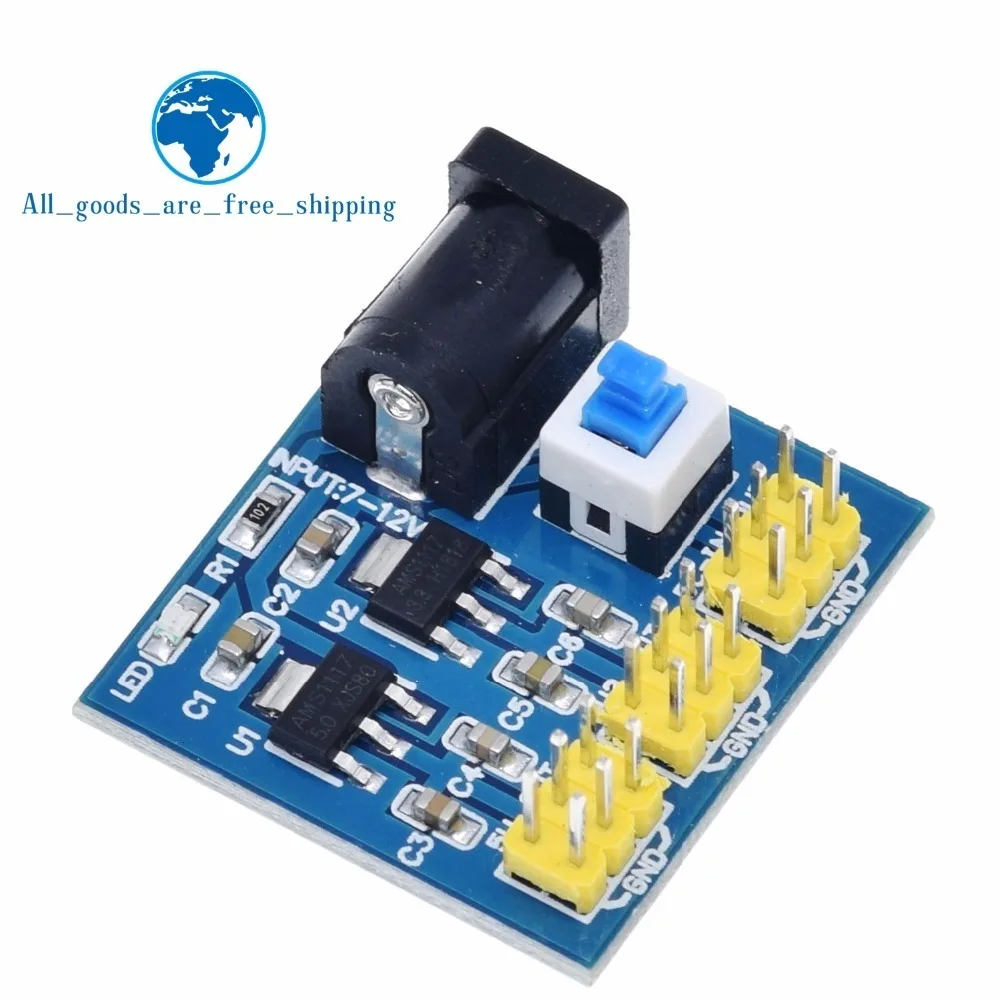 TZT DC-DC 12 В до 3,3 В 5 в понижающий модуль питания для Arduino