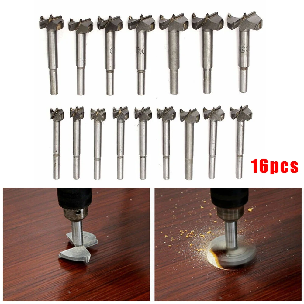 Набор сверл для деревообработки 16 шт.|Детали инструментов| |
