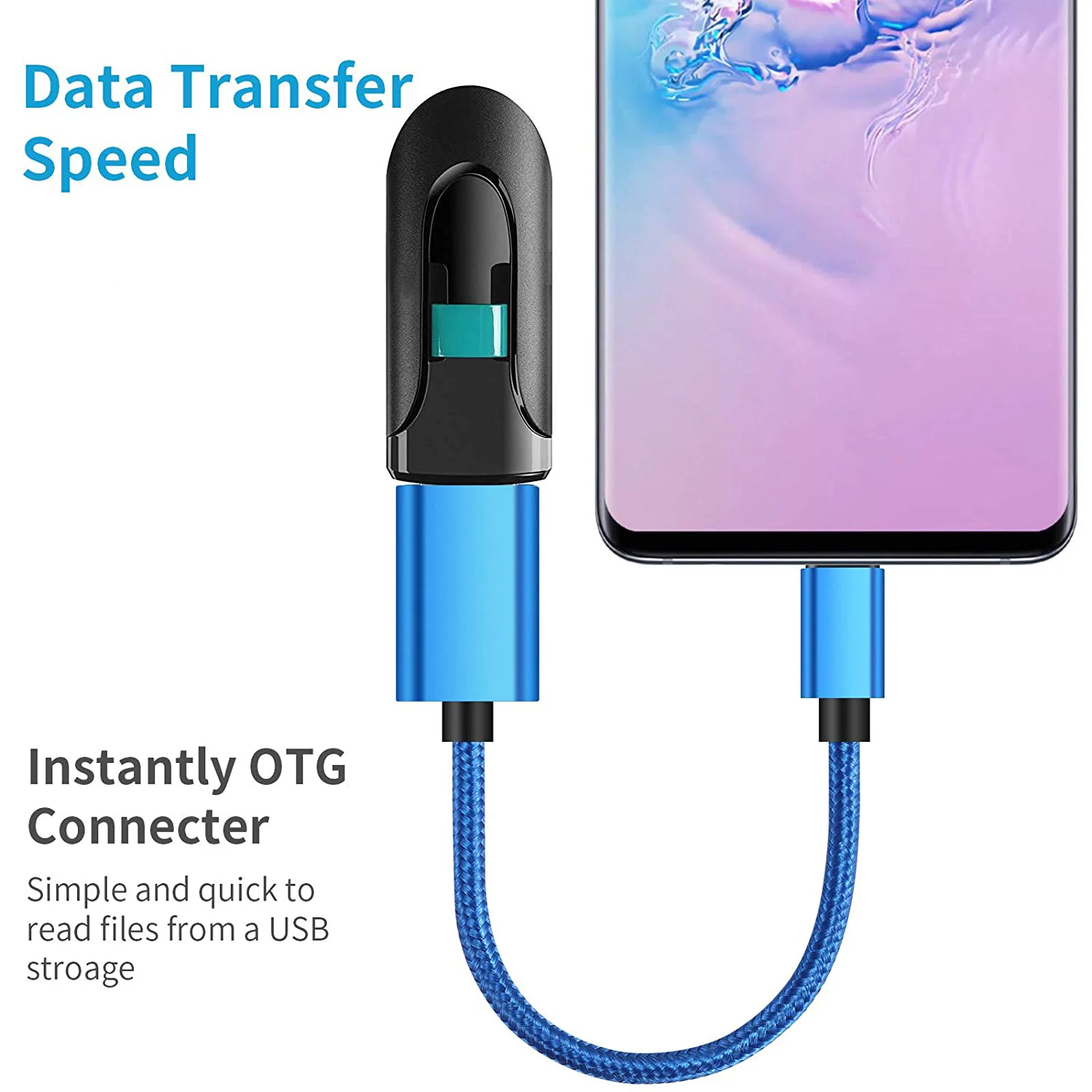 Кабель-адаптер OTG Type C с USB на адаптер-коннектор для Xiaomi Samsung S20 Huawei кабель передачи