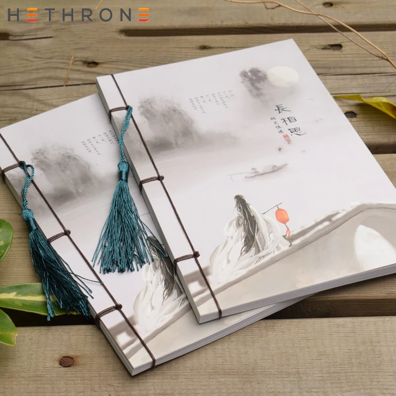 Hethrone 1 шт. китайский креативный блокнот для зарисовок Bullet journal милый Накручивающийся блокнот Еженедельный планировщик Канцелярские товары дневник для путешествий