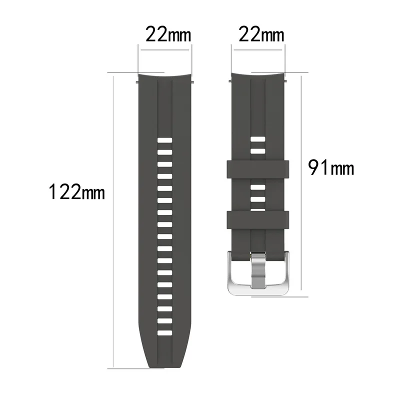 

22mm Universal Watch strap for Samsung Huawei watch GT/GT2 watches bands Quick replacement Soft silicon breathable