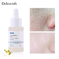 lactobionic acid pore shrink serum hyaluronic acid nourish moisturizing face pores treatment essence firming brighten skin care