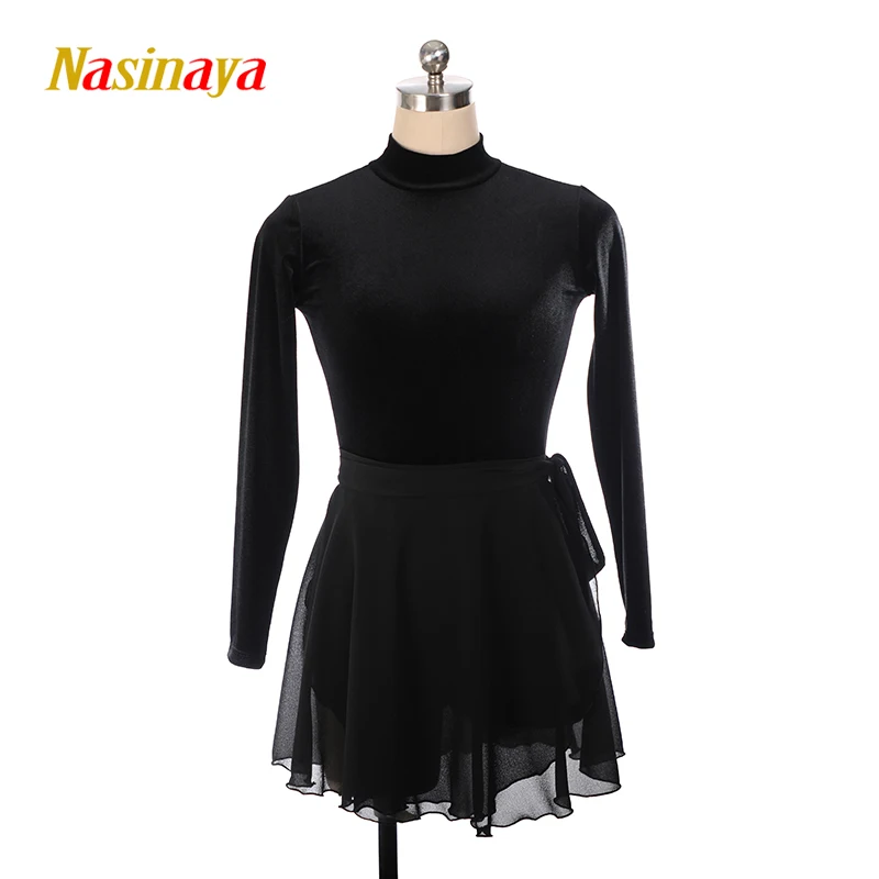 Figure Skating Dress Customized Competition Ice Skating Skirt for Girl Women Kids velvet 2 pcs