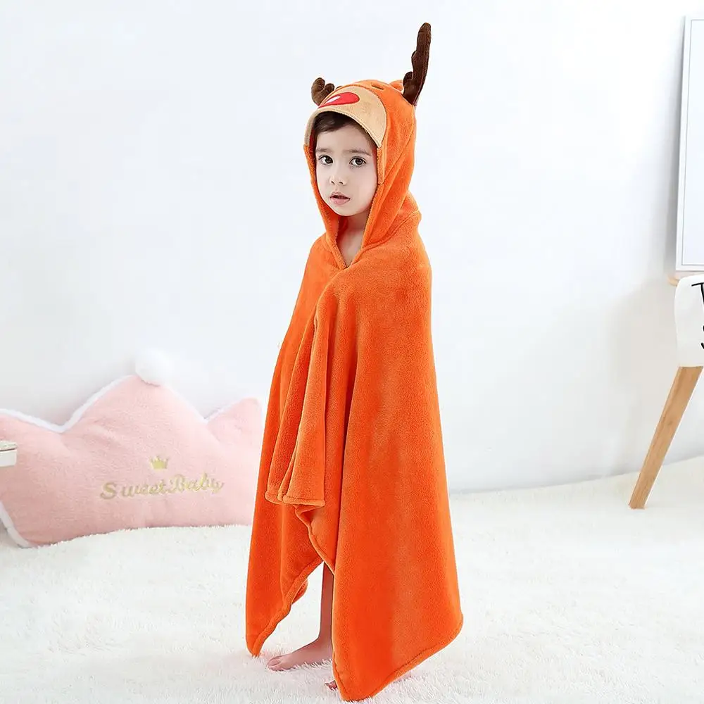 Hot Baby Child Washcloth Organic Bamboo Bath Towel Extra Soft And Thick Children Hooded Wash cloth |