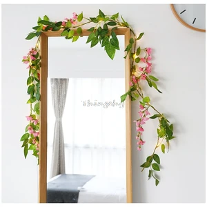 2 м цветонос цветок ротанг искусственный цветок гирлянды для украшения дома и сада, свадебных платьев, декоративных изделий и фею огни