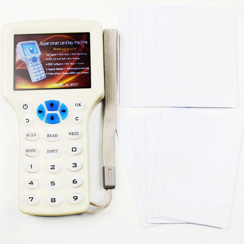 NFC кардридер с Rfid меткой 9 частоты + 5 карт 125 кГц 13 56 МГц|Считыватели контрольных