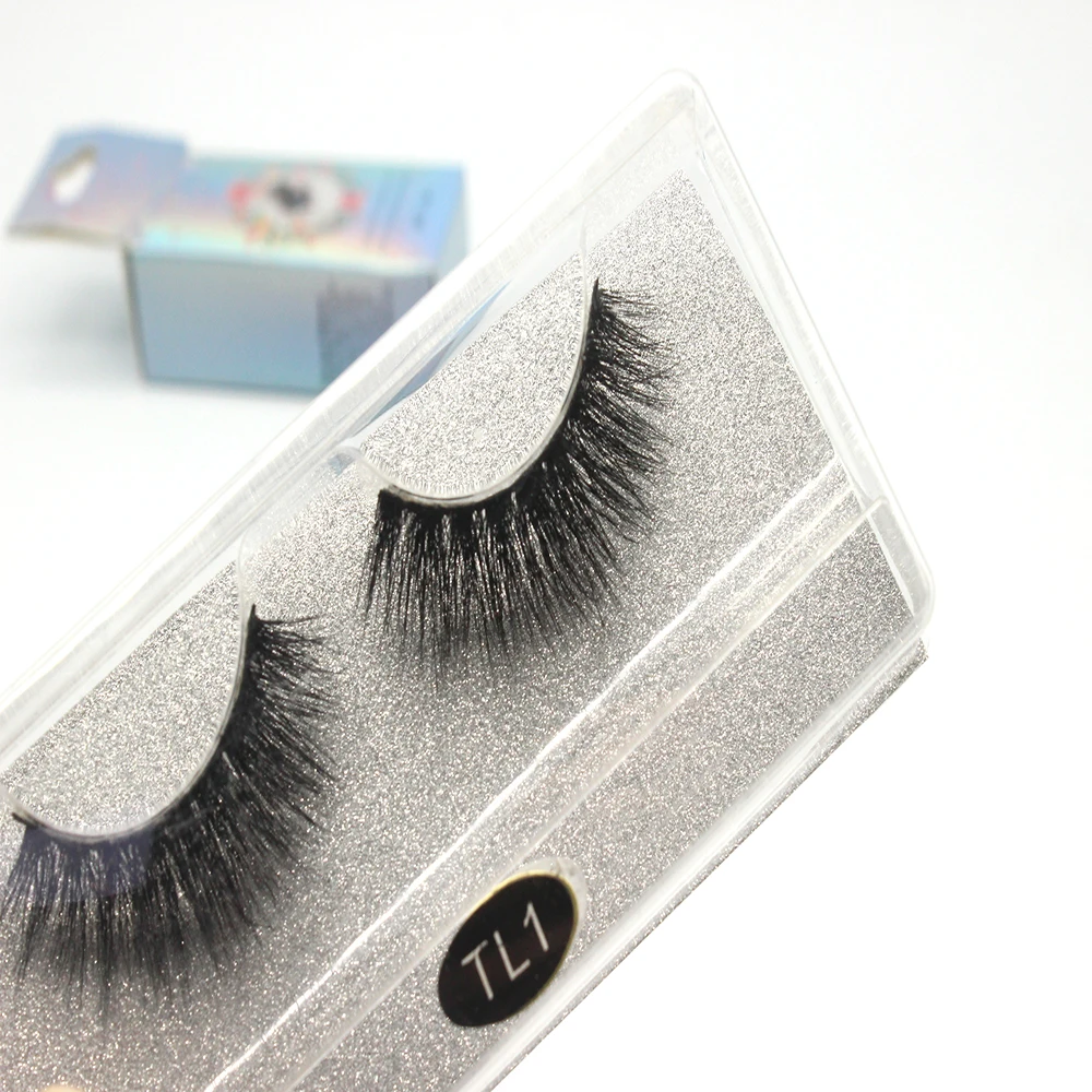 

1 Pair 23mm-27mm 3D Mink False Eyelashes Eyelashess Extension Long Wispy Fluffy Wholesale Dramatic Lasting Natural Fast deliver