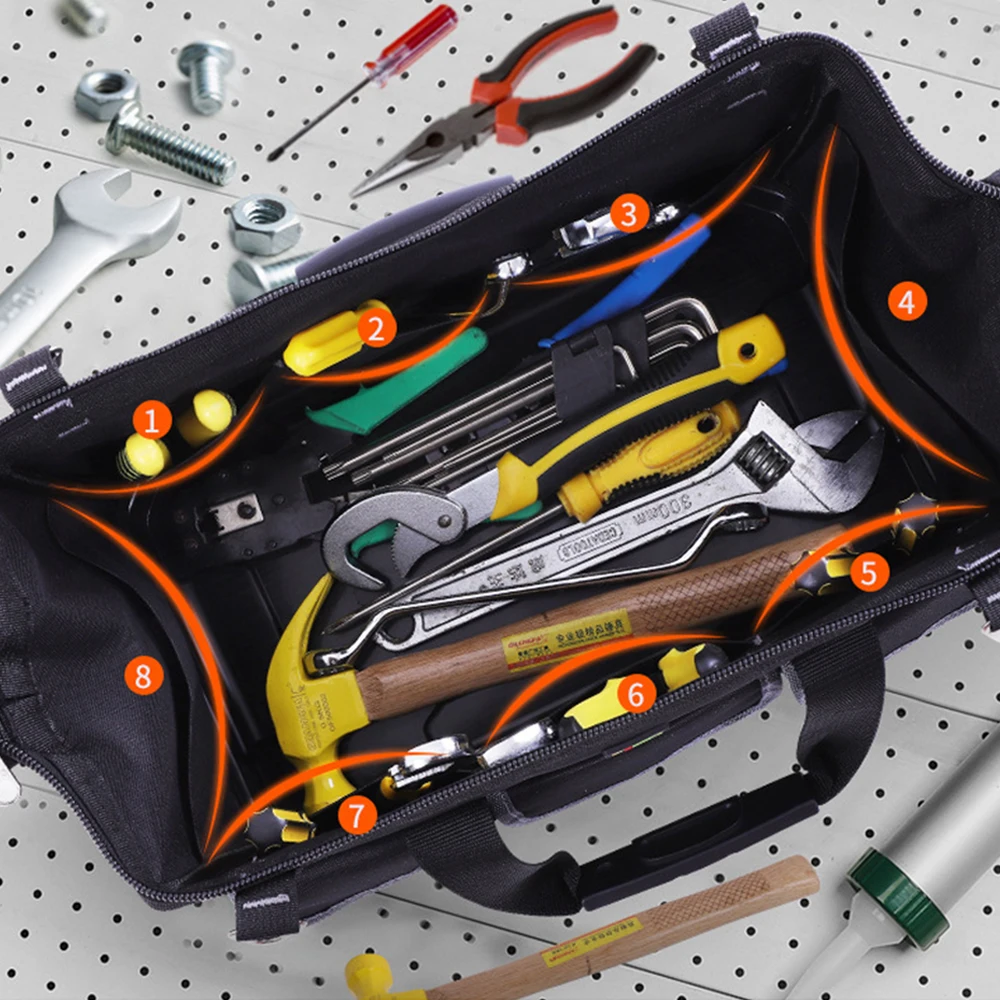 

Repair Tool Bag 15/17/20 inch wear-resistant waterproof Oxford cloth to increase space Electrician Tool Kit