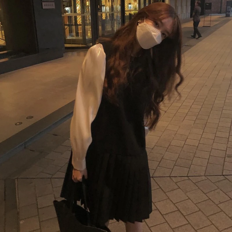 Осенняя блестящая прозрачная рубашка в стиле ретро с круглым вырезом и длинными