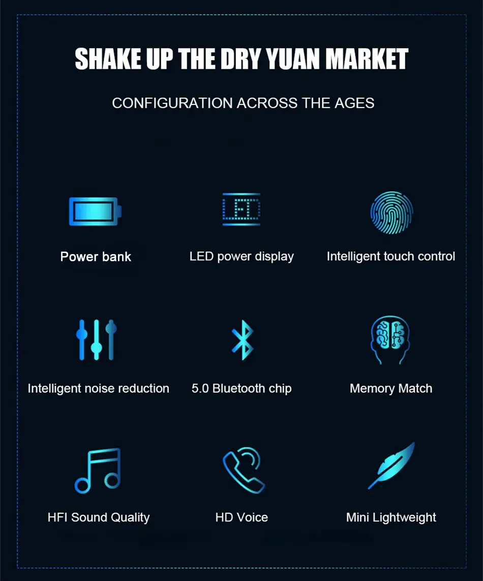 Беспроводные наушники Bluetooth 5 0 спортивные Водонепроницаемые Наушники Hi Fi IPX7 с