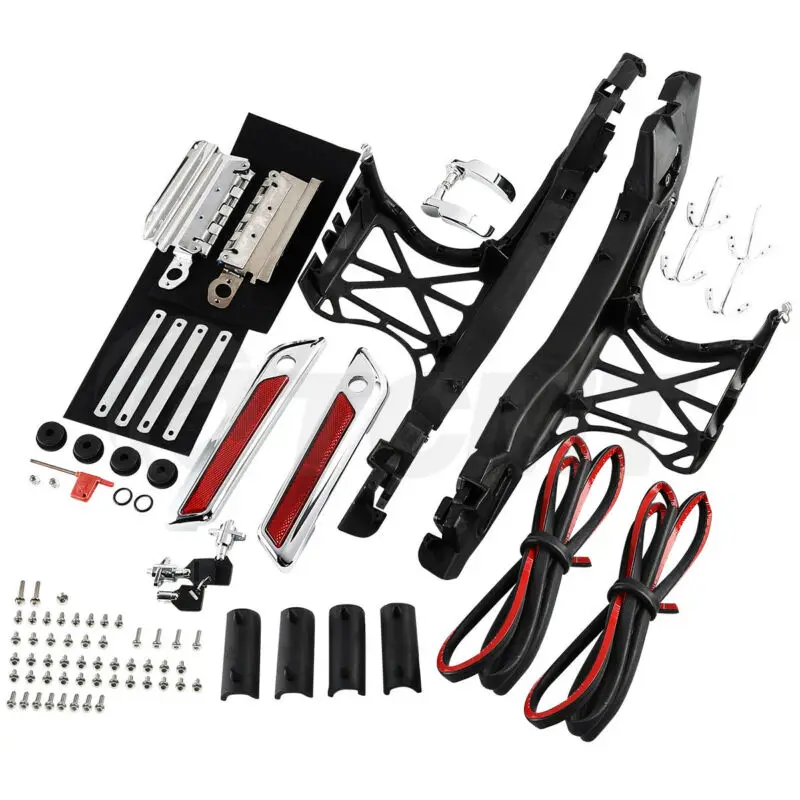 

Motorcycle Unpainted 5'' Stretched Saddlebags Fit For Harley Touring CVO Ultra Classic FLHT FLTR 2014-2020