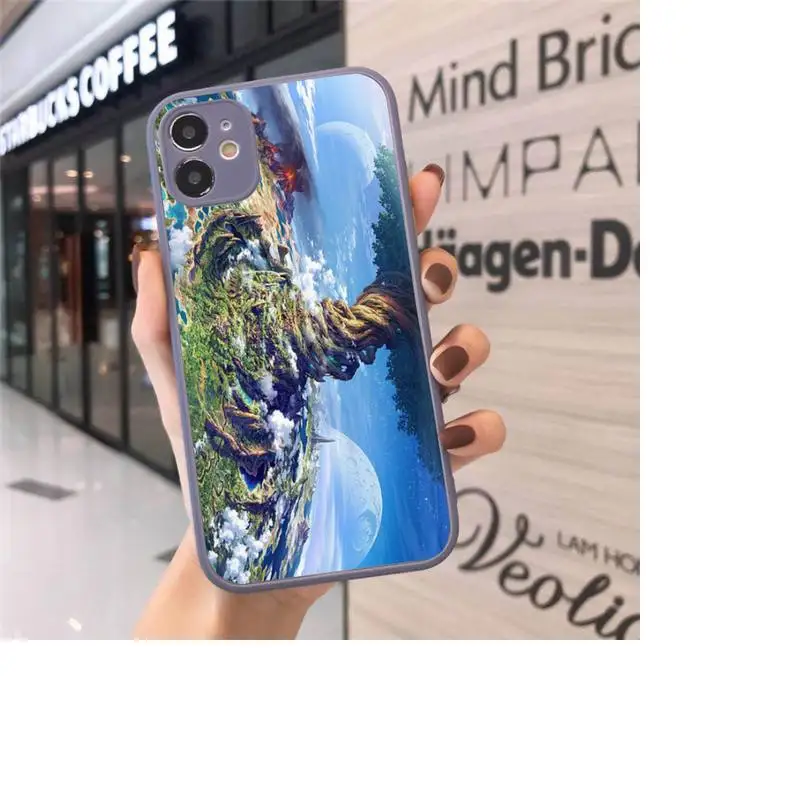 

Earth planet tree life Phone Case Matte Transparent for iPhone 7 8 11 12 s mini pro X XS XR MAX Plus cover funda