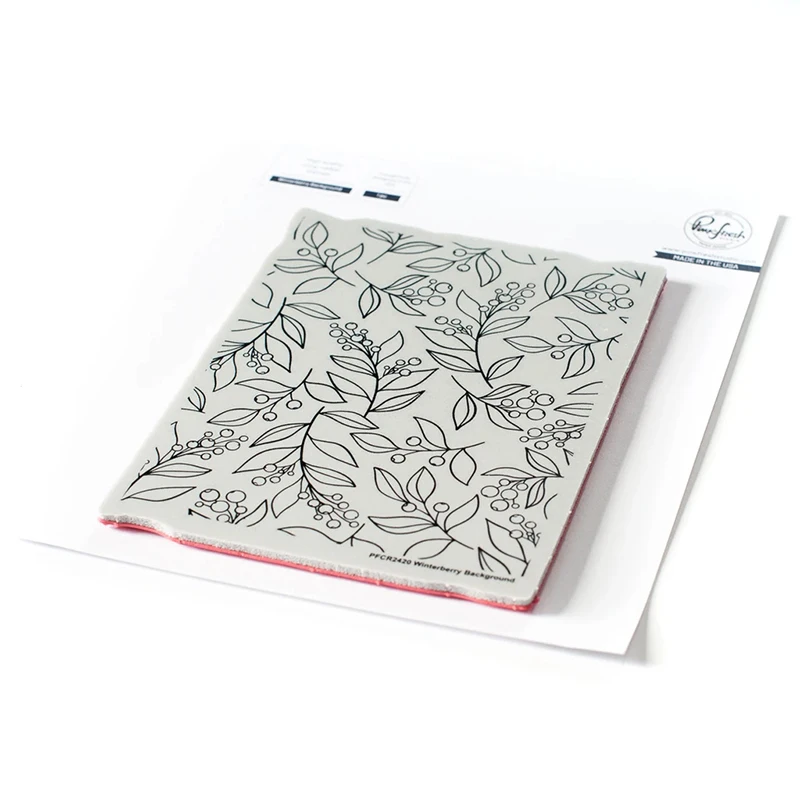 CH прибытие WINTERBERRY фон прозрачный штамп для DIY Скрапбукинг/фотоальбом штампы