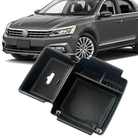 for volkswagen passat 2020 2021 1pc car central control armrest box storage organizer case auto interior storage box accessories